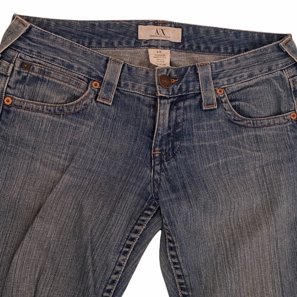 A/X Armani Exchange ‘Reverb’ Flare Jeans in ‘Stone Whisker’ Wash/Sz 4 Reg/EUC!!! - Picture 3 of 5